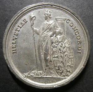 Medalion szwajcarski - Medal za służbę w Bazylei 1792 Oficer Straży Granicznej - Mistrzostwa Świata 41mm
