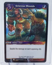 Grievous Wounds Foil Caverns Treasure 36/70 World of Warcraft Tcg