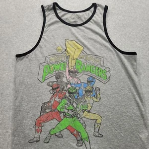 Mighty Morphine Power Ranger Youth Large Gray Tank Top - Picture 1 of 10