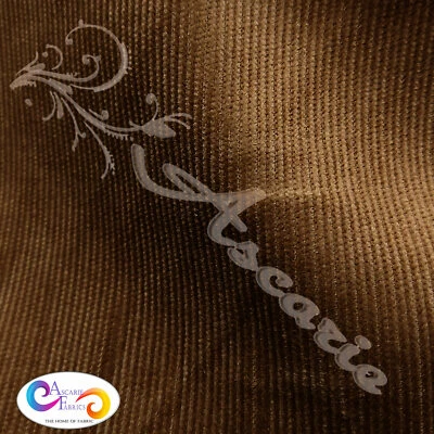 Brown Fine  Babycord Corduroy Needlecord Cotton Fabric 56" Dress Coats Trs - Image 1 of 2