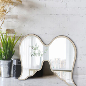 Angel Wings Acrylic Mirrors Wall Hanging Mirrors Bedroom Cosmetic Mirror Decors