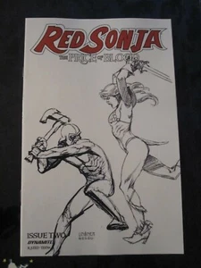RED SONJA: PRICE OF BLOOD #2 LINSNER B & W INCENTIVE VARIANT COVER - 1/30 - Picture 1 of 3