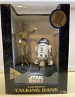 STAR WARS ELECTRONIC C-3PO & R2 D2 TALKING BANK BY THINKWAY NEVER OPENED
