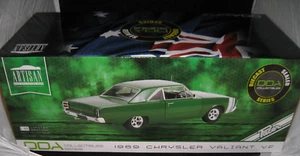 1/18 GREENLIGHT DDA 1969 CHRYSLER VALIANT VF PACER HEMI GREEN #DDA018 LTD ED - Bild 1 von 4