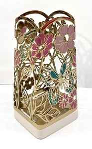 🌷Bath & Body Works Butterflies In The Garden Metal Foaming Soap Holder Sleeve🌷 - Picture 1 of 2
