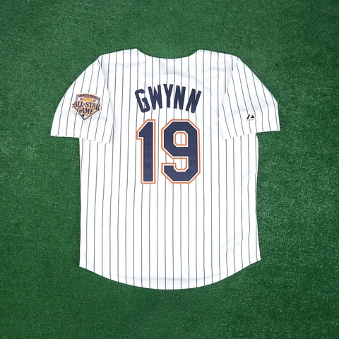 Tony Gwynn 1992 San Diego Padres Men's Home White Jersey w/ All Star Patch Cover