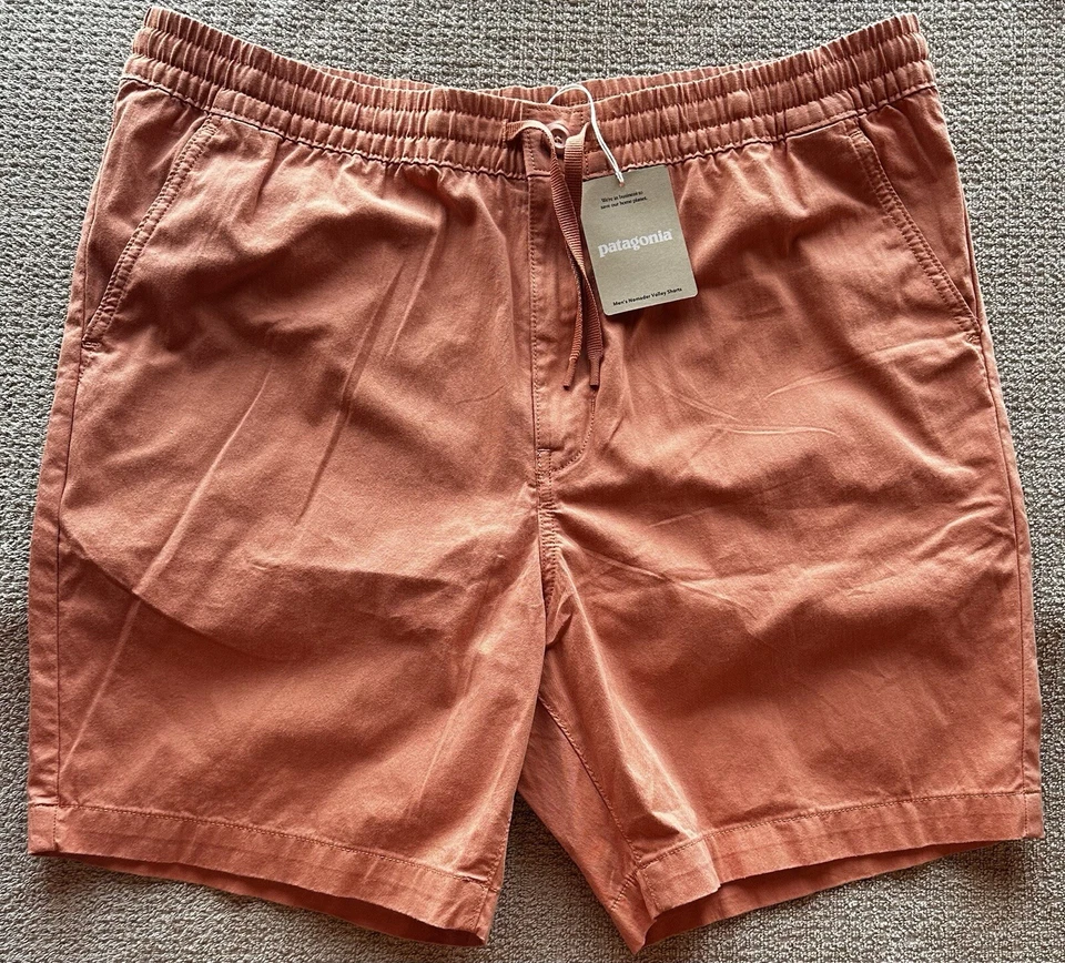 Patagonia Nomader Volley Shorts 7” Sienna Clay Orange - Mens Medium 57175