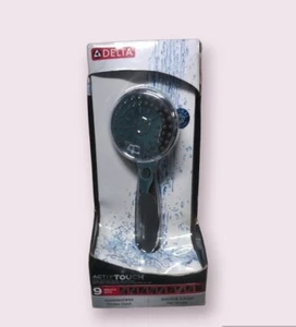 Delta ActivTouch 9-Spray Patterns 1.75 GPM 3.75 in. Wall Mount Handheld Shower H - Picture 1 of 4