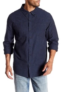 CAMISA INFORMAL NUEVA BLANKNYC A NIÑOS DERECHO DE NACIMIENTO AZUL MARINO ABOTONADA TALLA L - Imagen 1 de 7