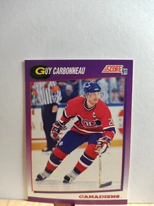 GUY CARBONNEAU 🏆1991 SCORE #19 CANADIENS NHL Hockey Card🏆 - Picture 1 of 2