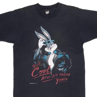 VINTAGE LOONEY TUNES BUGS BUNNY 1990 TEE SHIRT LARGE MADE IN USA - Image 1 of 4
