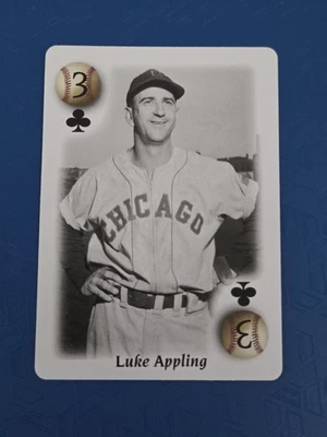 2000 U.S. Playing Card Co. All Century Team #3 CLUBS Luke Appling Card 9H - Image 1 of 2