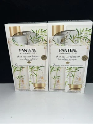 2 SETS Pantene Nutrient Blends HAIR VOLUME MULTIPLIER Shampoo & Conditioner NEW - Image 1 of 4