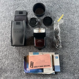 Vintage Minolta Maxxum 3500xi Flash Case Manuals Accessories for Film Camera - Picture 1 of 7