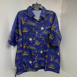 Camisa Hawaiana Arizona Diamondbacks Para Hombres XL 25 Aniversario Púrpura Béisbol Nueva en Paquete - Imagen 1 de 6