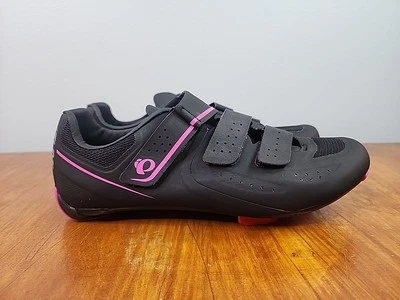 Zapatos de ciclismo Pearl Izumi Select Road V5 para mujer talla 11,5 EE. UU. 43 UE negro rosa Foto 1 de 4