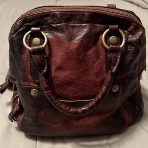 FRYE Elaine Braun Leder Rucksack Tasche Selten.  EUC  - Bild 1 von 13
