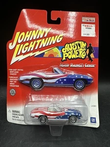 WHITE LIGHTNING FELICITY SHAGWELL'S CORVETTE    2001 JOHNNY LIGHTNING   1:64 - Picture 1 of 8