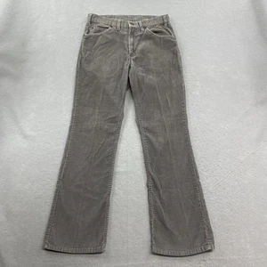 Vintage Levis Pants Mens 30x31 (Fits 29x29) Gray Corduroy 517 Bootcut USA - Picture 1 of 15