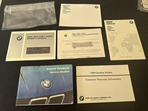 1986 BMW E30 3 Series 325 e s 325es Owner's Manual Pk Radio Handbook Driver Book - Picture 1 of 22