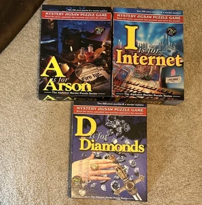 3 TDC Mystery Jigsaw Puzzles, Two 500 Piece Puzzles In Each Box (A, I, & D) - Picture 1 of 6