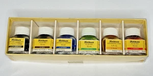 Lote Tinta de Dibujo Pelikan Vintage Set 523 - 6 Piezas Hecho en Alemania - Imagen 1 de 4