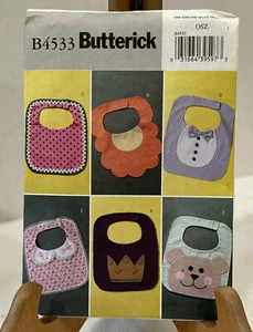 Butterick B4533 Baby Bib Sewing Pattern - Picture 1 of 6