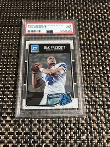 2016 PANINI DONRUSS OPTIC RATED RC DAK PRESCOTT RC COWBOYS PSA 9 OTTIME CONDIZIONI - Foto 1 di 3