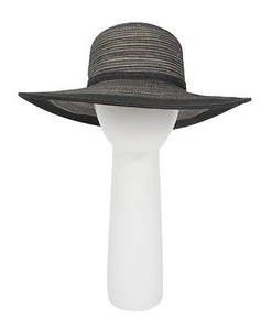 Sombrero Pia Rossini Coruña Sol Negro Verano - Imagen 1 de 1