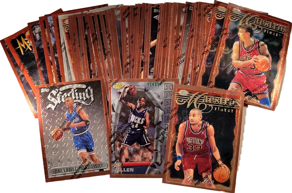 1996-97 Topps Finest Basketball w/Unpeeled Protective Coating - PICK YOUR CARD - Image 1 of 1
