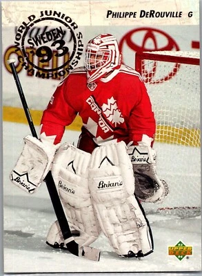 1993-94 Upper Deck - #260 Philippe DeRouville World Junior Championship  - Image 1 of 2