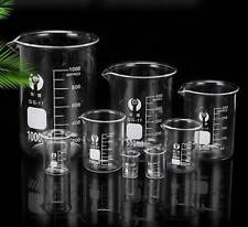 5ml-3000ml Szklany uchwyt laboratoryjny Zlewki Wysoka stabilność chemiczna Wyroby szklane