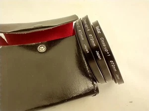 Vivitar 72mm Macro lens filter set of 3 in case +1 +2 +4 made in Japan - Picture 1 of 3