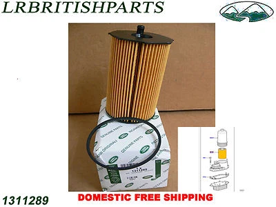 LAND ROVER OIL FILTER  LR3 LR4 RANGE ROVER SPORT 05-09 2.7L V6 DIESEL 1311289 - Image 1 of 4