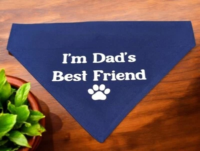 Dog Bandana OVER THE COLLAR Gift for Dad Daddy Father Father's Day Bandanna - Image 1 of 4