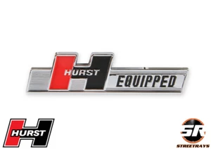 Hurst 1361000 Universal Chrome Plastic Hurst Equipped Emblem - Picture 1 of 6
