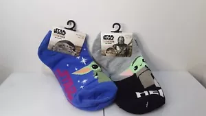 Star Wars: Mandalorian Grogru (Baby Yoda) Children's No-Show Socks 4-10; 2 Pairs - Picture 1 of 2