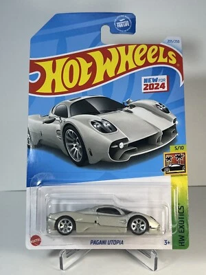 Hot Wheels 2024 HW Exotics 5/10 Gray Pagani Utopia CUSTOM Super Treasure Hunt! - Image 1 of 4