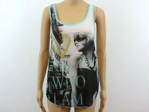 Julia Damen Cover Over Tank Top Edelstein bläulich grün transparent Me 4 Who I Am - Bild 1 von 10