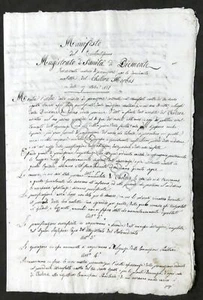 Manifesto del Magistrato di Sanità di Piemonte - Misure per Colera - 1835 - Foto 1 di 3