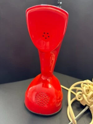 ¡Teléfono Ericofon moderno de mediados de siglo de la década de 1960 en rojo mandarín clásico! Foto 1 de 4