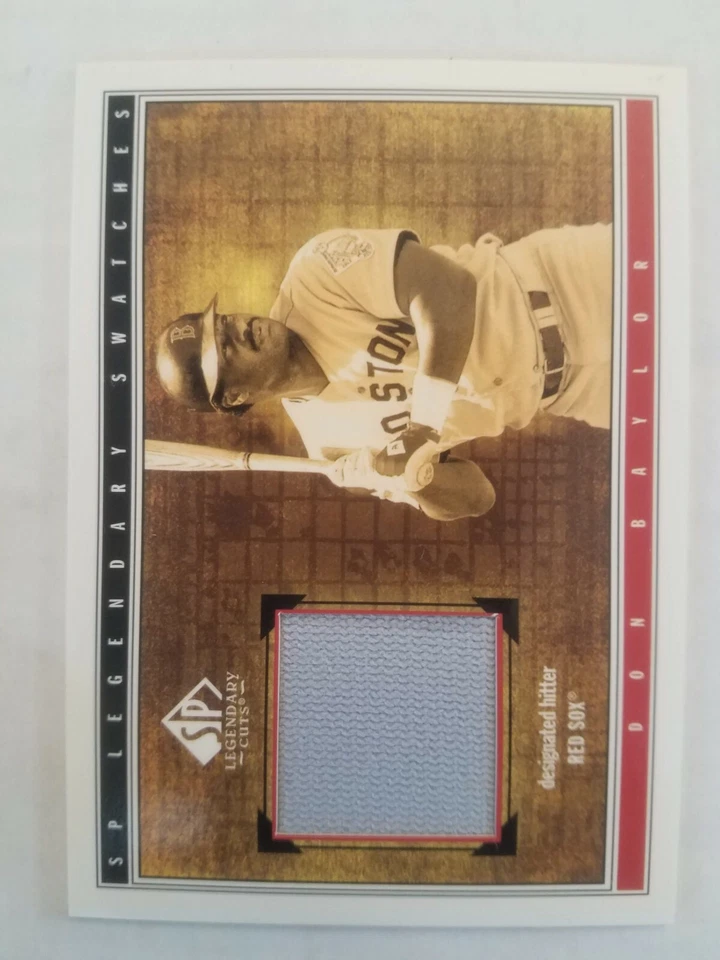 2002 SP Legendary Cuts Game Jersey #J-DBA Don Baylor NM-MT NM-MT MEM Angels  - Image 1 of 1