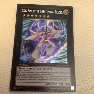YuGiOh C Xyz Simon the Great Moral Leader NUMH-EN040 Secret Rare 1st Edition NM - Picture 1 of 7