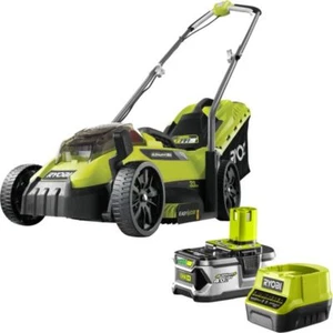 Ryobi 18V ONE+ Cordless Electric Lawn Mower +4.0ah Lithium Battery + Charger Kit - Picture 1 of 4
