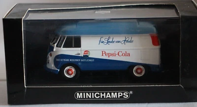 1:43 MINICHAMPS VW  Kastenwagen 1963 "Pepsi-Cola", 430 052205, OVP, Lt. Ed. - Bild 1 von 2