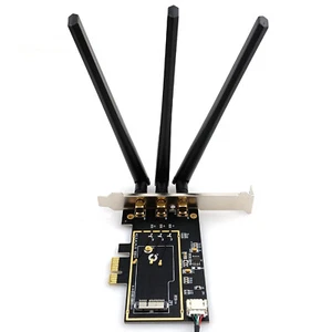 BCM94360CS 943602CS to Desktop PCIe Converter WiFi Bluetooth Adapter 3 Antenna - Picture 1 of 8