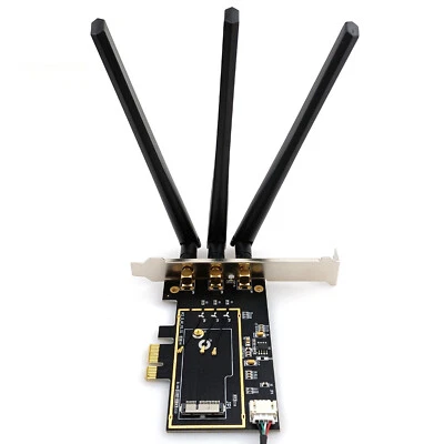 BCM94360CS 943602CS to Desktop PCIe Converter WiFi Bluetooth Adapter 3 Antenna - Image 1 of 4