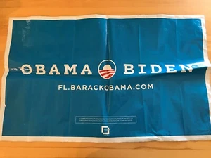 Letrero de plástico azul césped de Barack Obama Joe Biden campaña presidencial coleccionable - Imagen 1 de 2