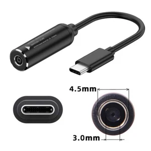 Jack DC ingresso 4,5 x 3,0 mm a USB-C tipo C cavo di ricarica spina di alimentazione per telefono portatile - Foto 1 di 5