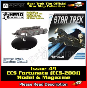 Eaglemoss Star Trek Starship Collection Edición 49: ECS Fortunate (ECS-2801) NUEVO - Imagen 1 de 6